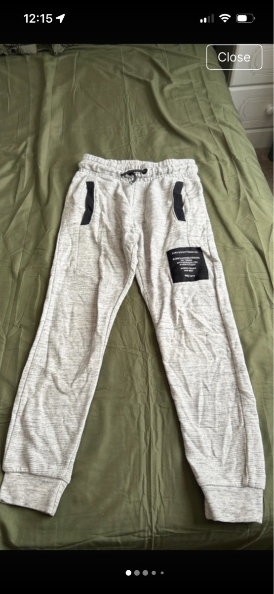 Zara cotton mix joggers aged 8