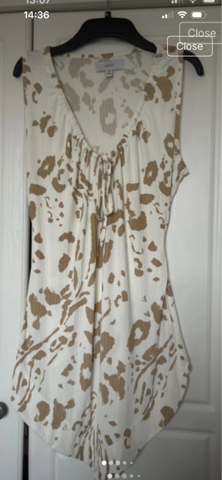 Next micro pleat summer top size 12