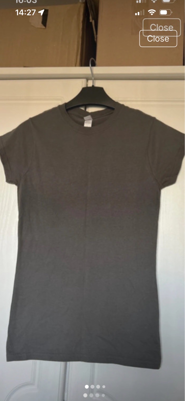 Grey cotton t shirt size S 8-10