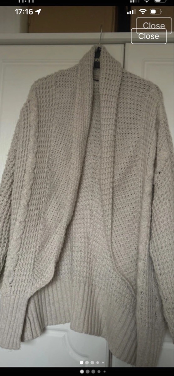 Dorothy Perkins oversized cardigan size S 8-10