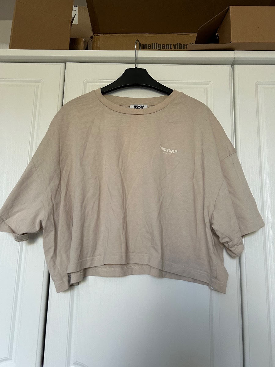 Misspap crop box cotton top size 16