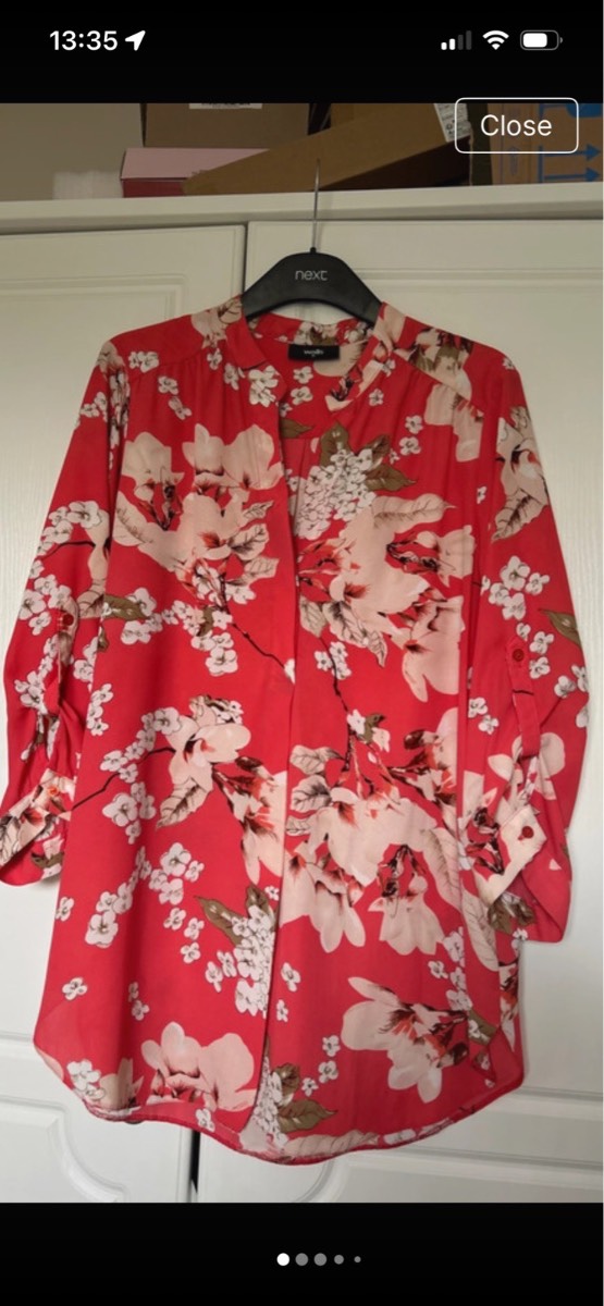 Wallis floral summer blouse size 12-14 (M)