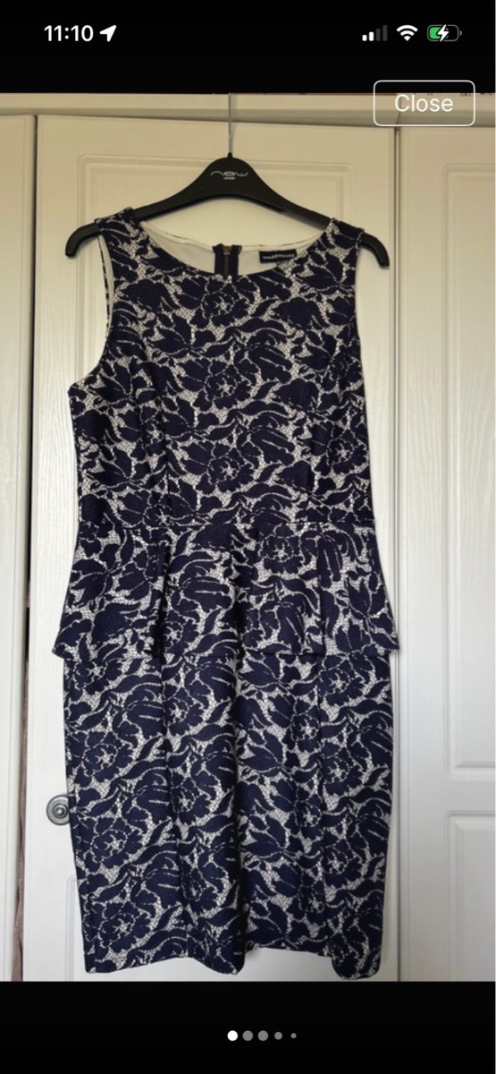 Classy Warehouse peplum dress size 12