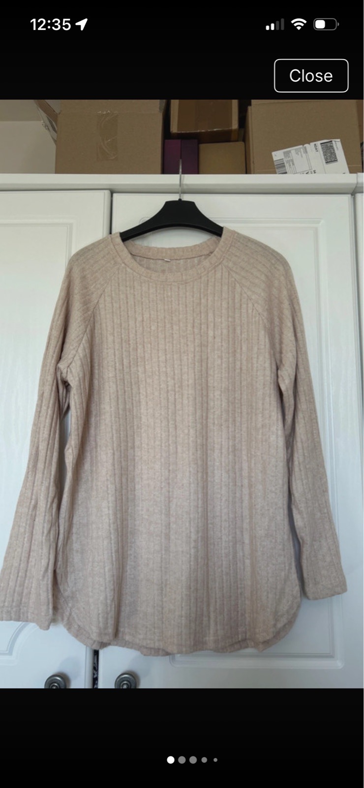 Long sleeved top size 12-14