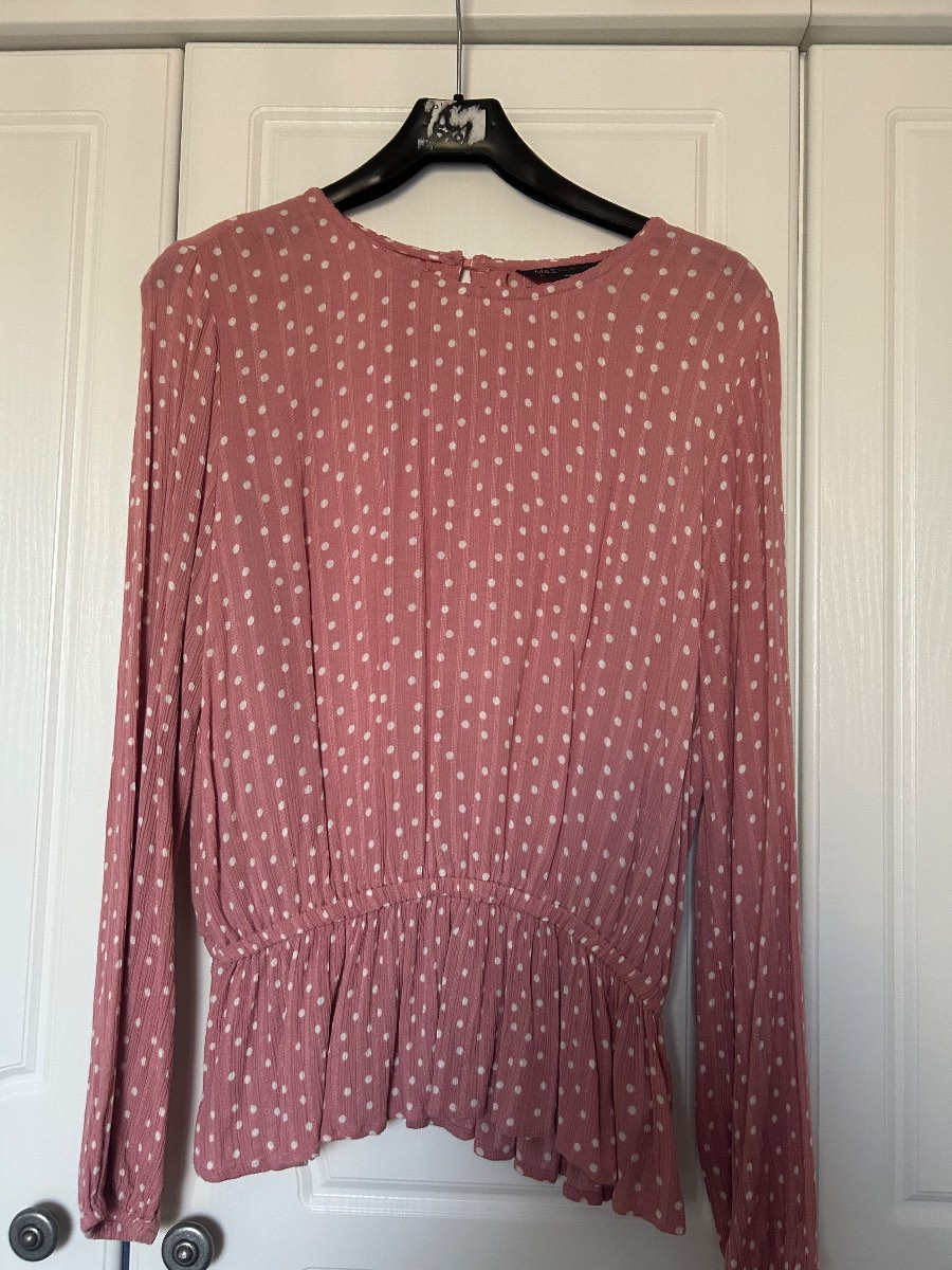 M&S long sleeved top size 14