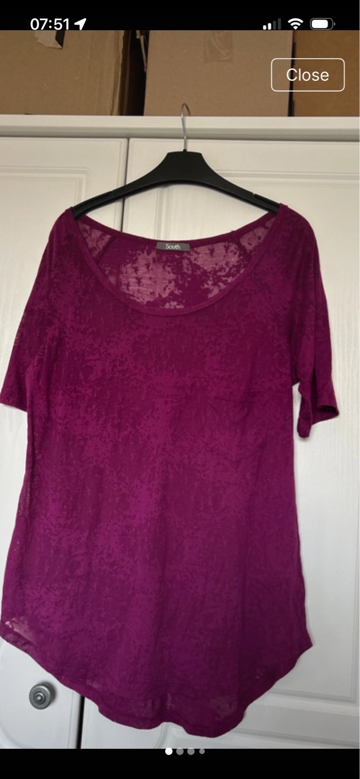 South sheer beach cover top size 10-12