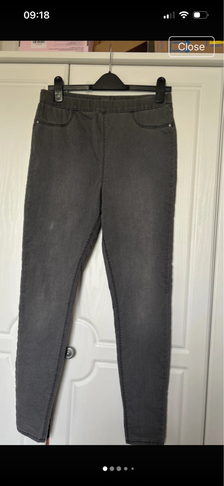 Grey jeggings size 12