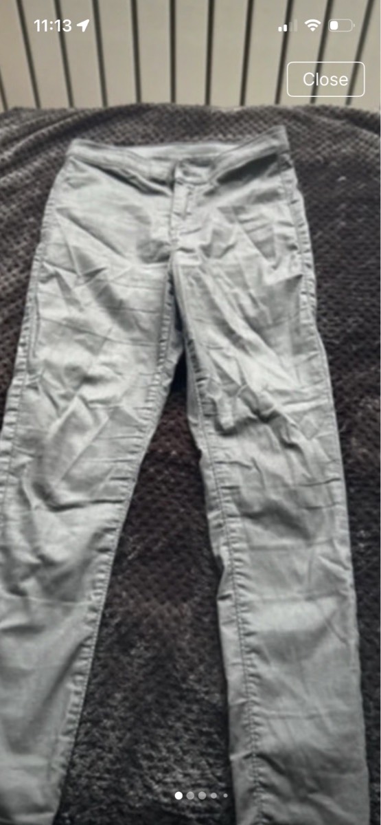 Topshop jeans size 8 W26/L28 wet/wax look