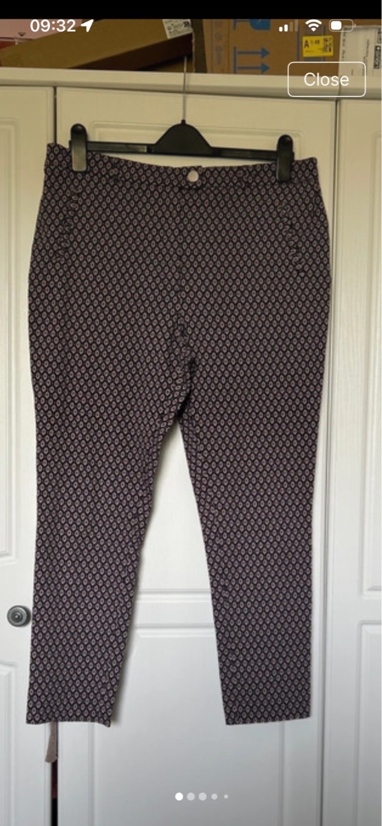 F&F skinny stretch summer trousers size 18