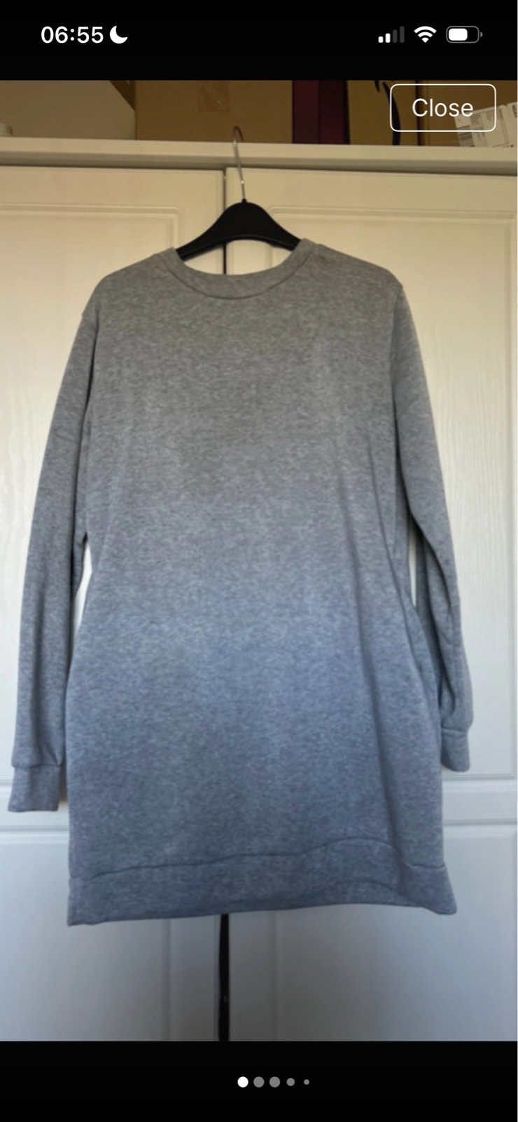 SHEIN knee length fleeced dress size 12-14