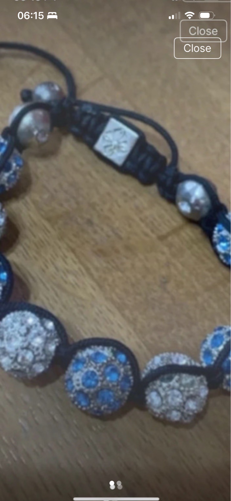 Disco ball adjustable bracelet