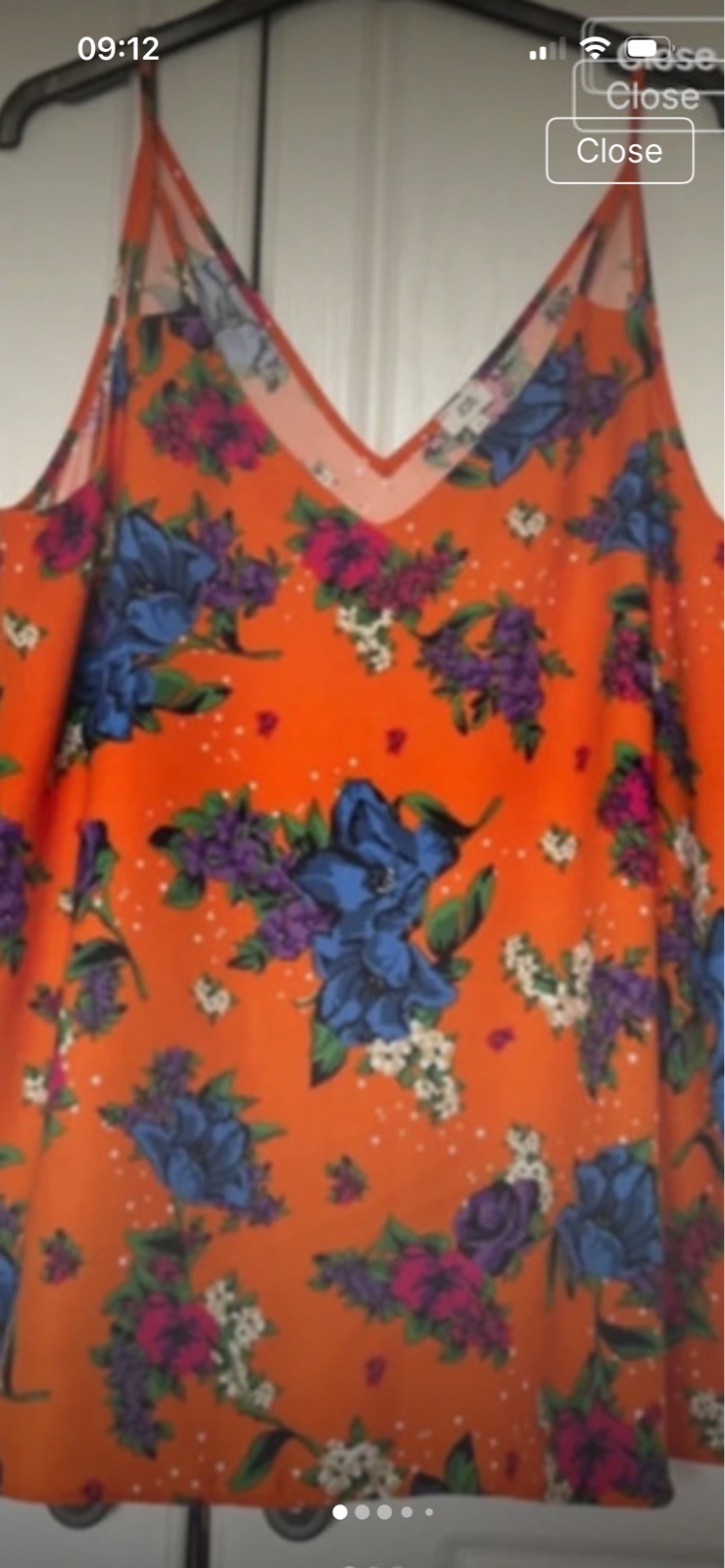 Vibrant floral River Island cami size 16