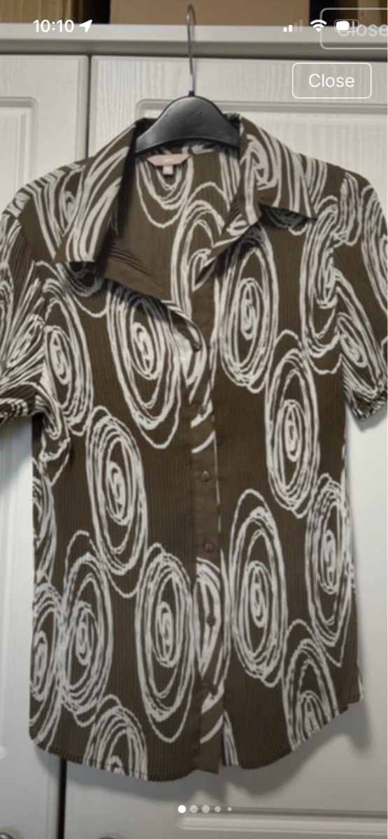 Matalan micro pleat blouse size 16