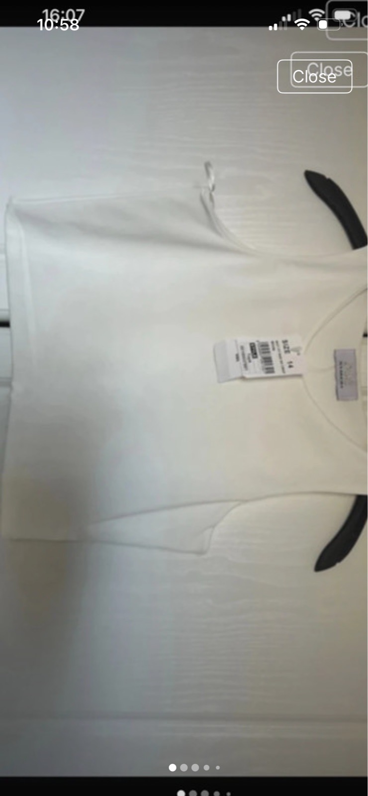 Quiz cream crop top size 10-12