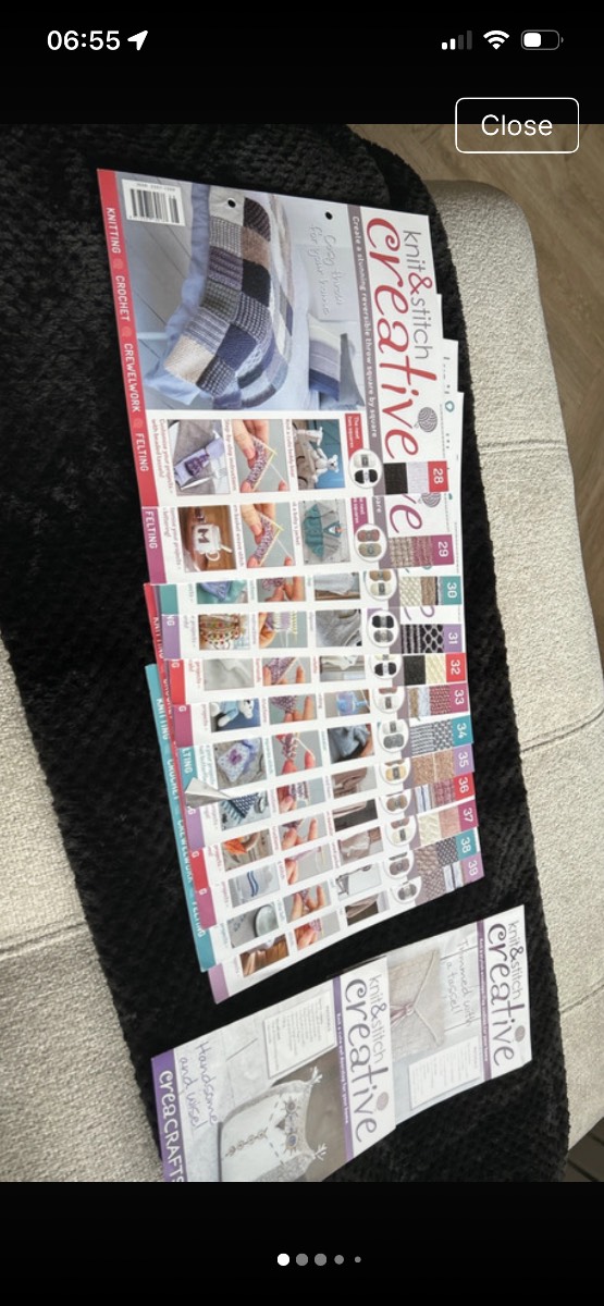12 x knit & stitch patterns & small leaflets