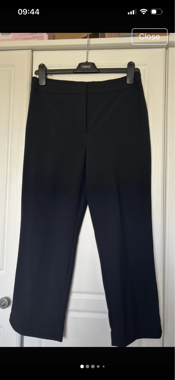 Navy Savoir 3/4 smart trousers size 10