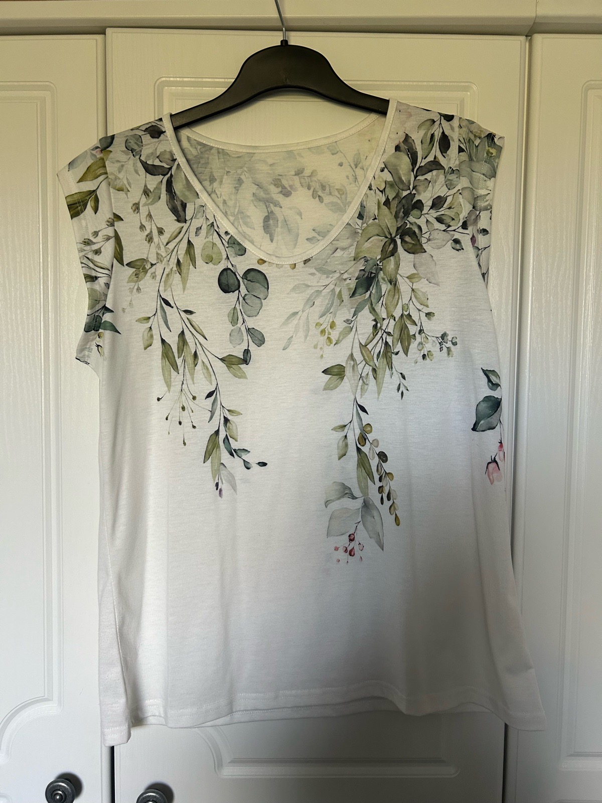 Botanical print top size 12-14