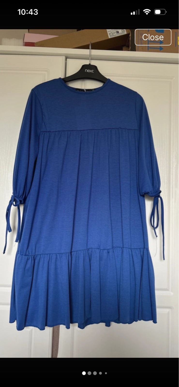Electric blue summer dress size 12