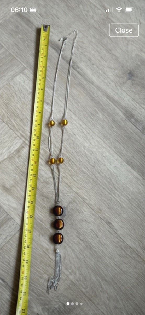 Long statement necklace