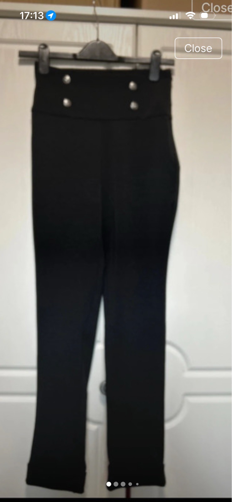 Skinny black stretch pants size 8-10 M