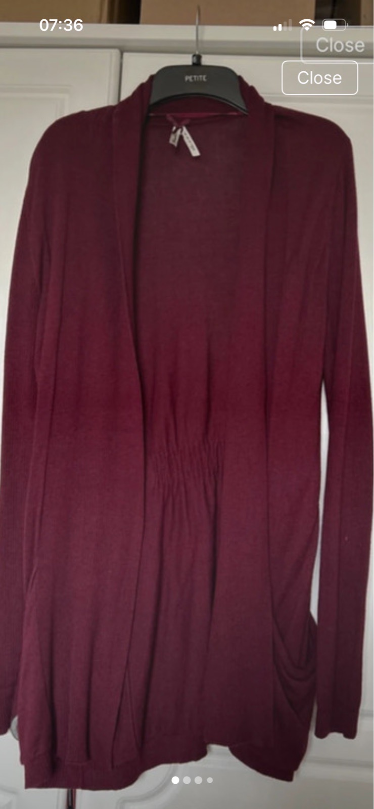 Atmosphere longer length cardigan size 12