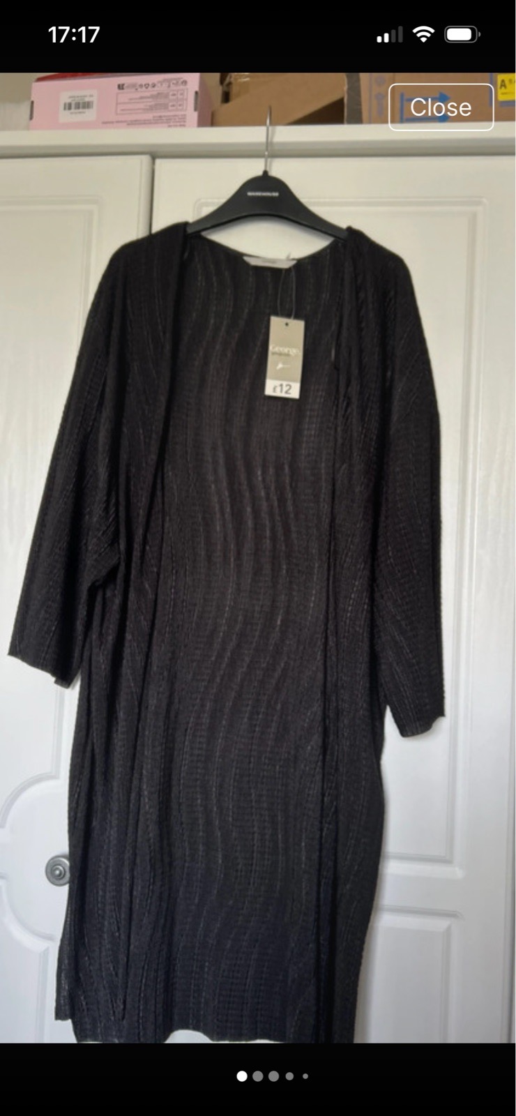 Light soft black kimono size 10