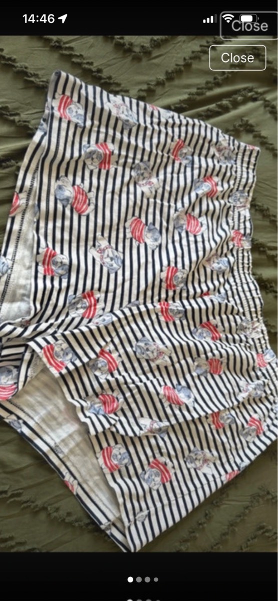 Cotton pj sorts size 12-14
