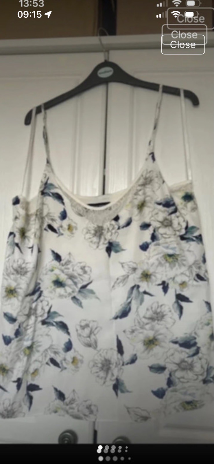 Dorothy Perkins floaty floral cami size 18