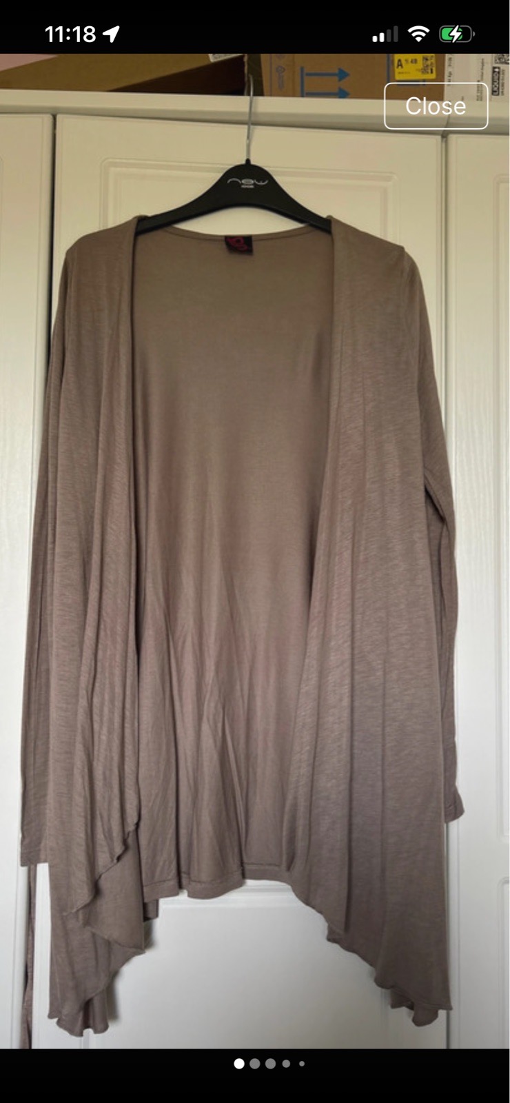 Waterfall cardigan size 12