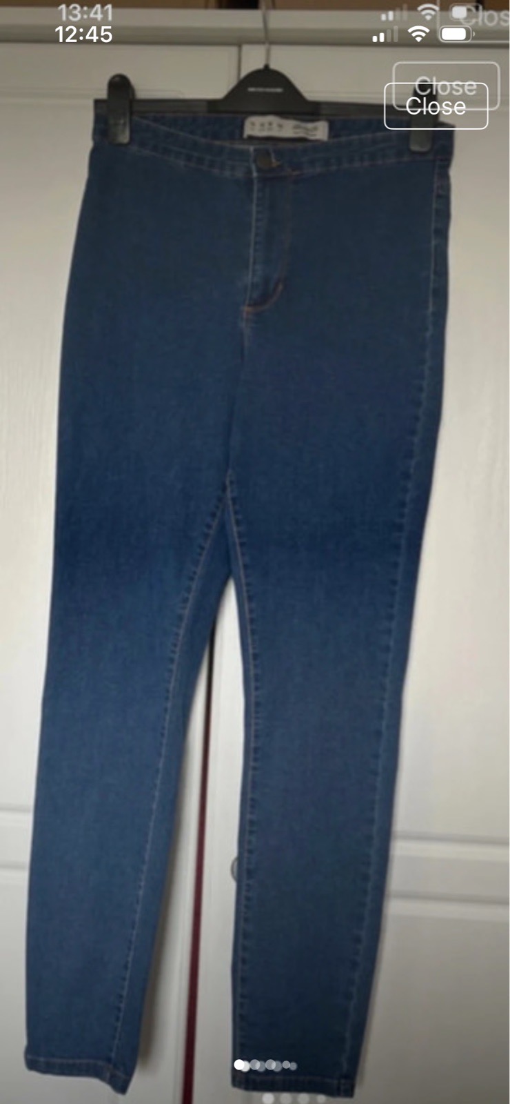 Denim & Co skinny stretch jeans size 14 L30