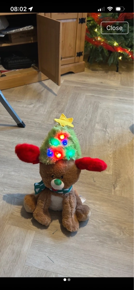 Christmas singing dancing light up dog
