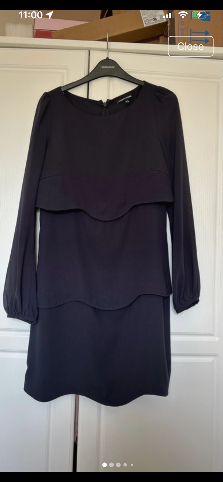 Classy Warehouse navy dress size 12
