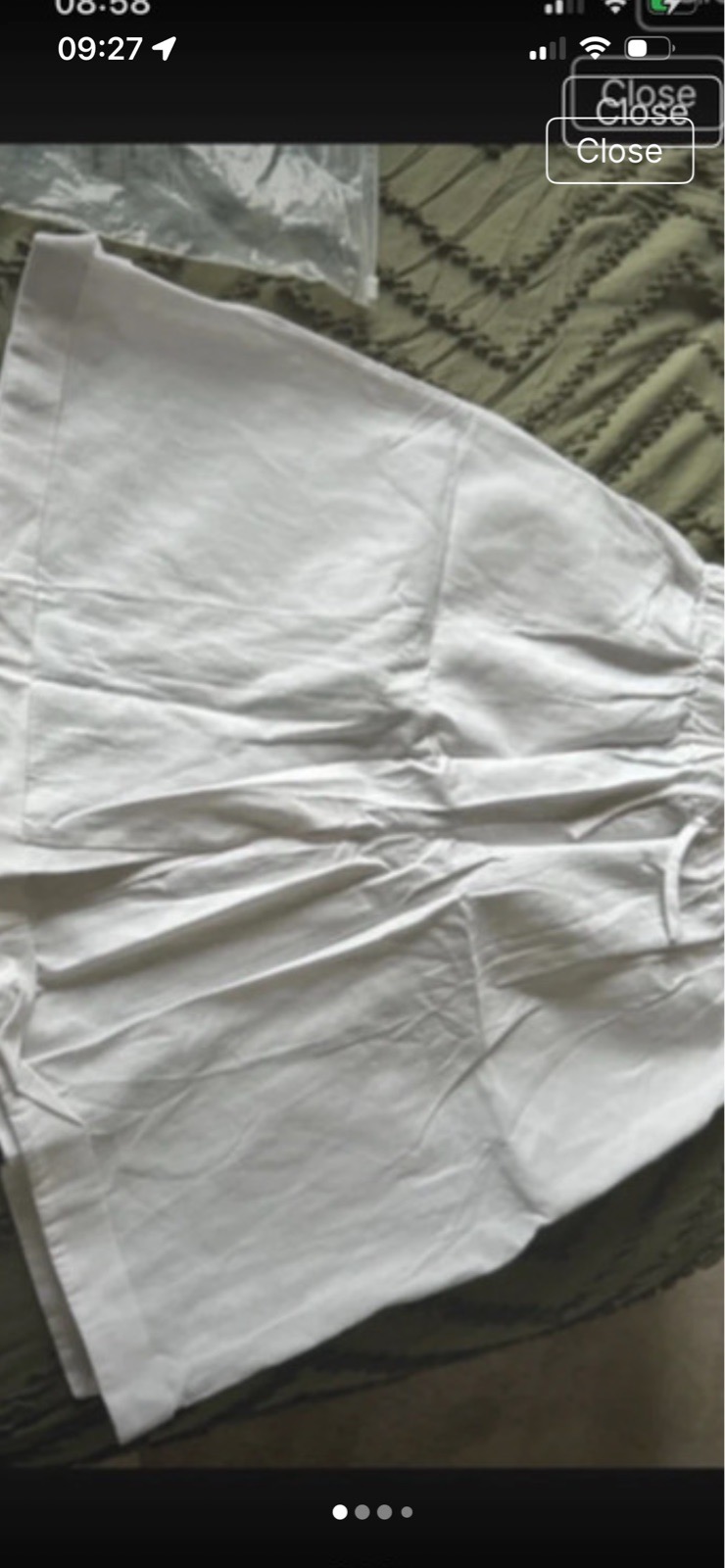Ladies white shorts size L 12-14