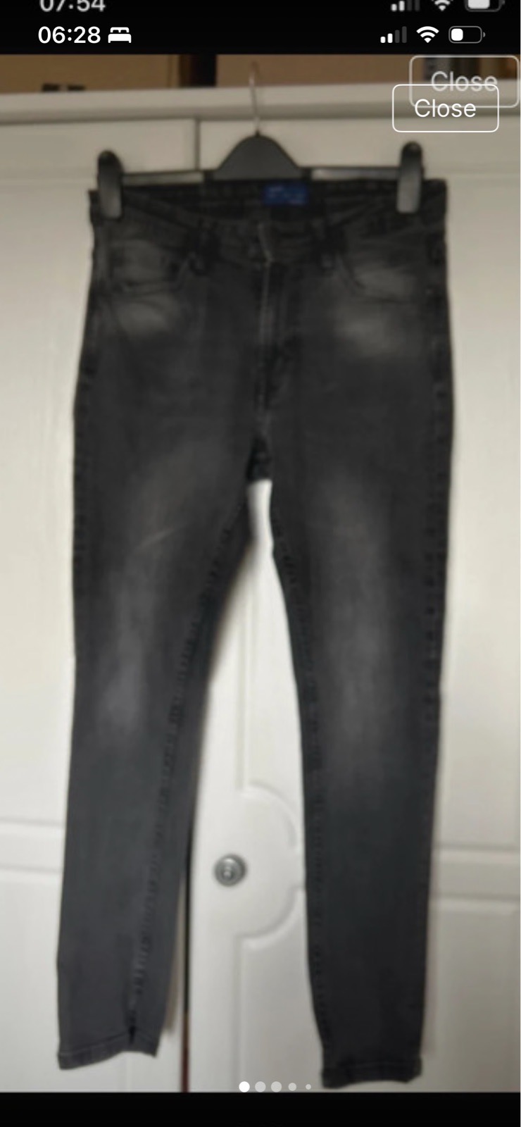 Zara men’s black skinny jeans size 32