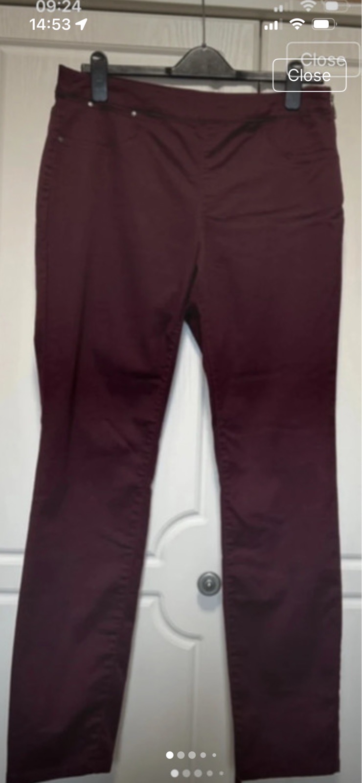 Wallis plum stretch jeggings size 14