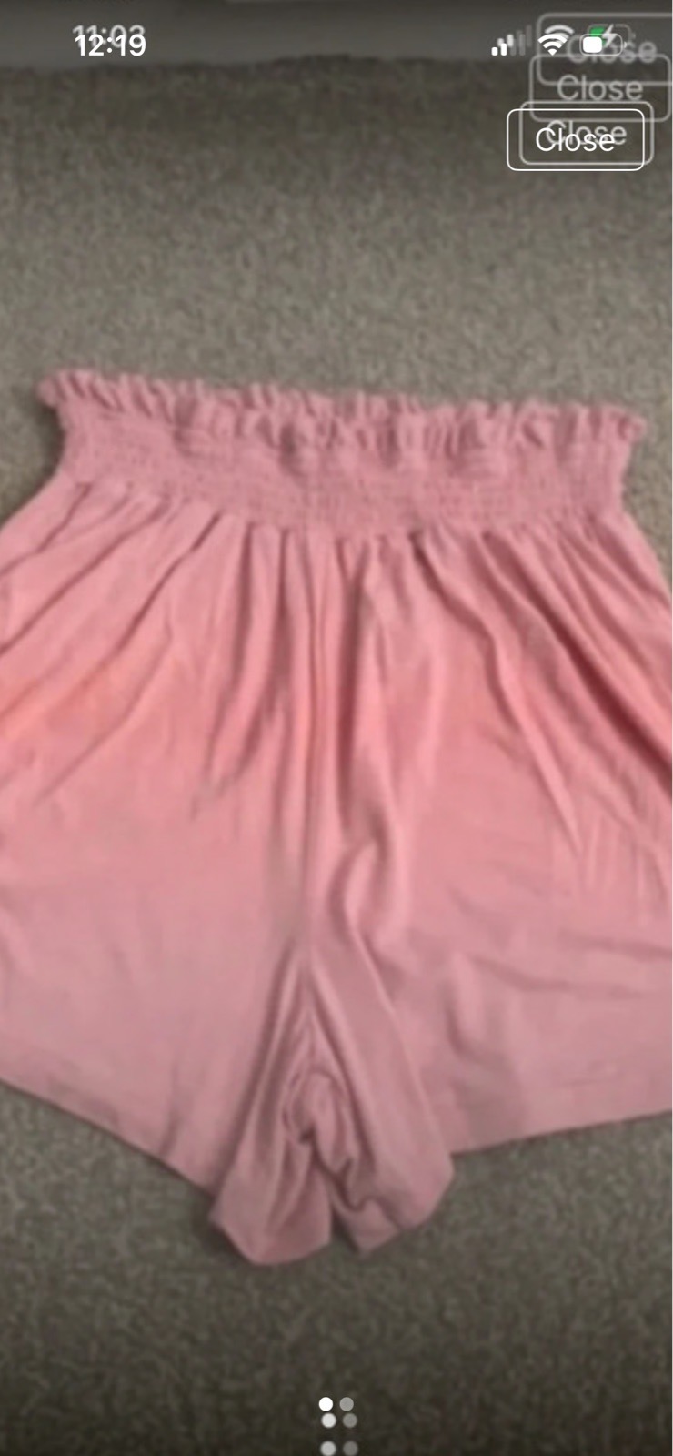 Loose fit elastic waist shorts size 14-16