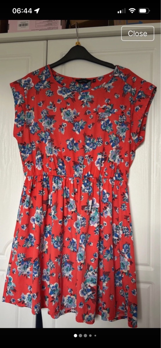 New Look floral summer knee length dress size 16