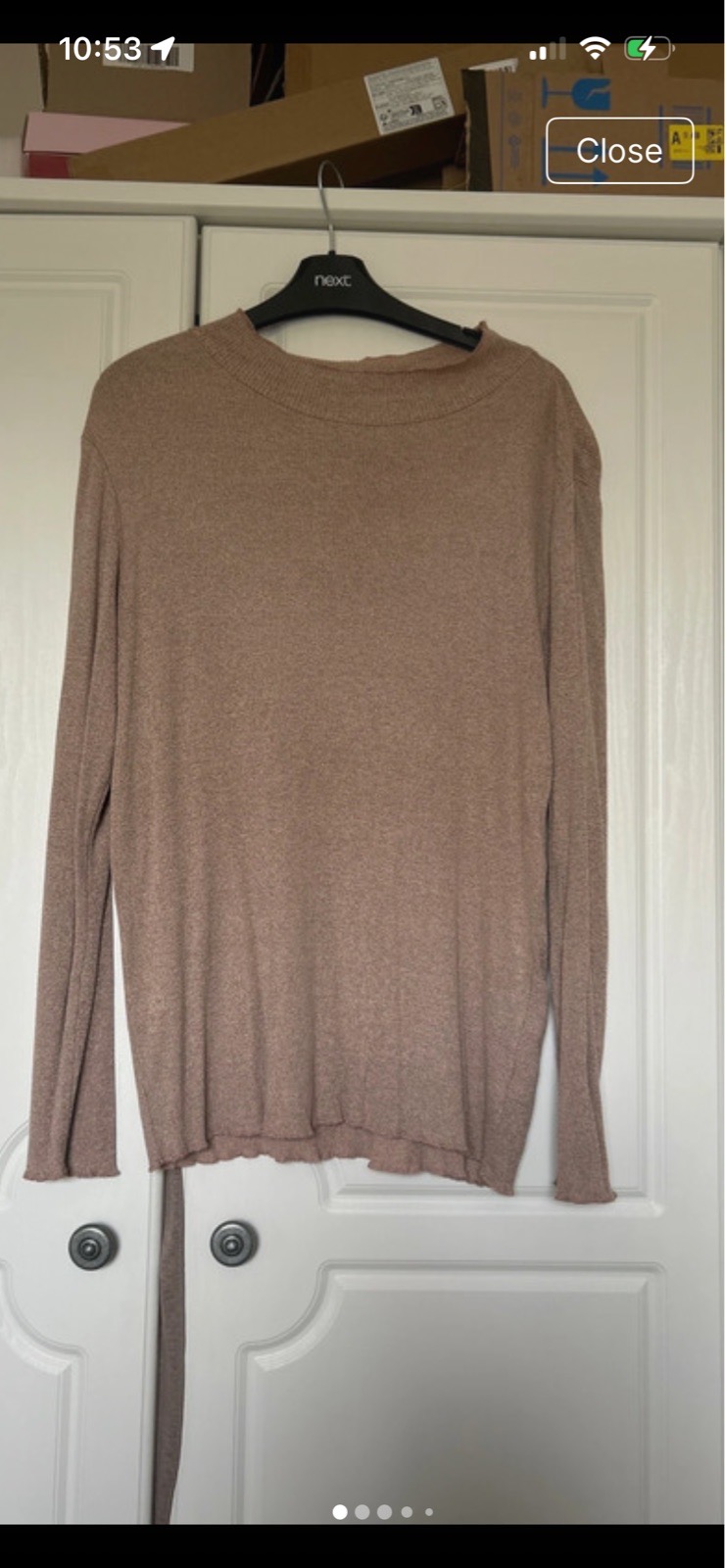 Light summer long sleeved top size 14