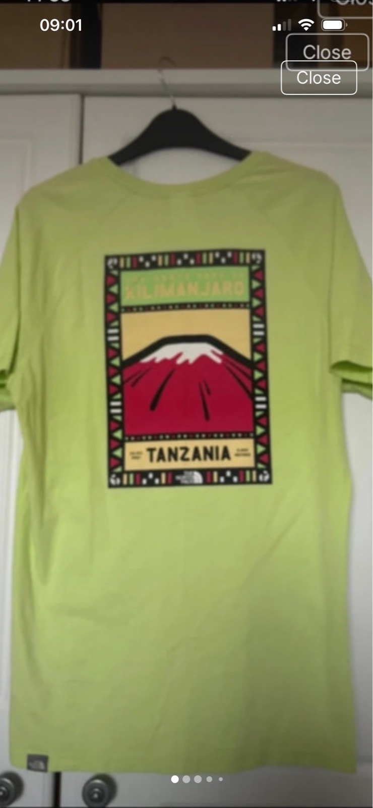 Men’s North Face Kilimanjaro t shirt size M