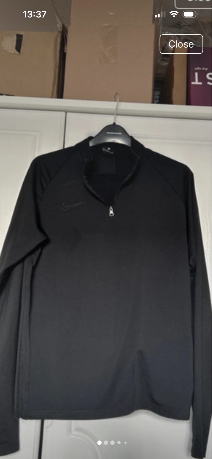 Nike light 1/4 zip top size XL 14-15