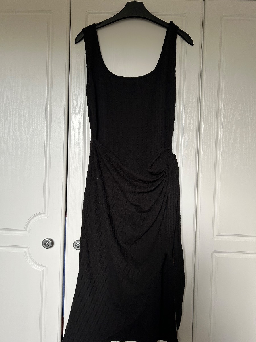 Yozy midaxi black dress size 12-14