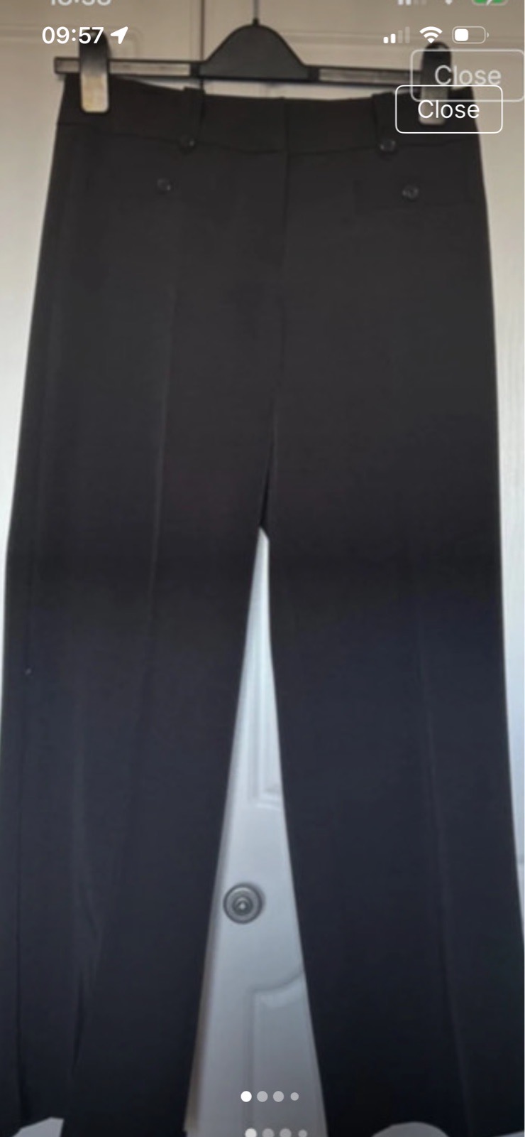 Ladies smart black South trousers size 10-12