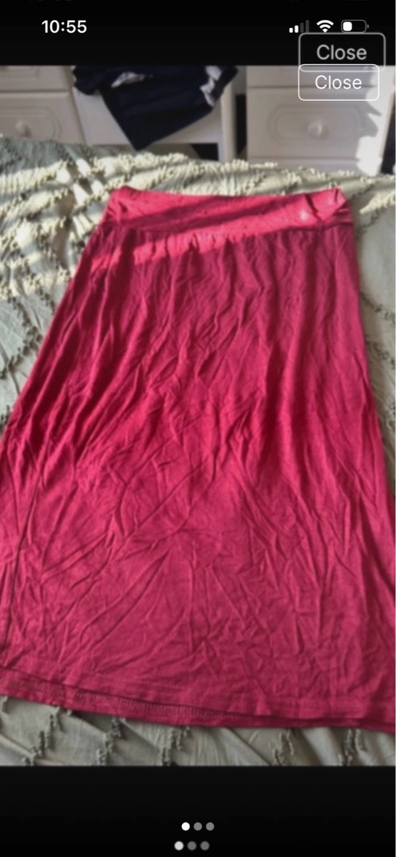 Summer wine pull on midi skirt size 8-12