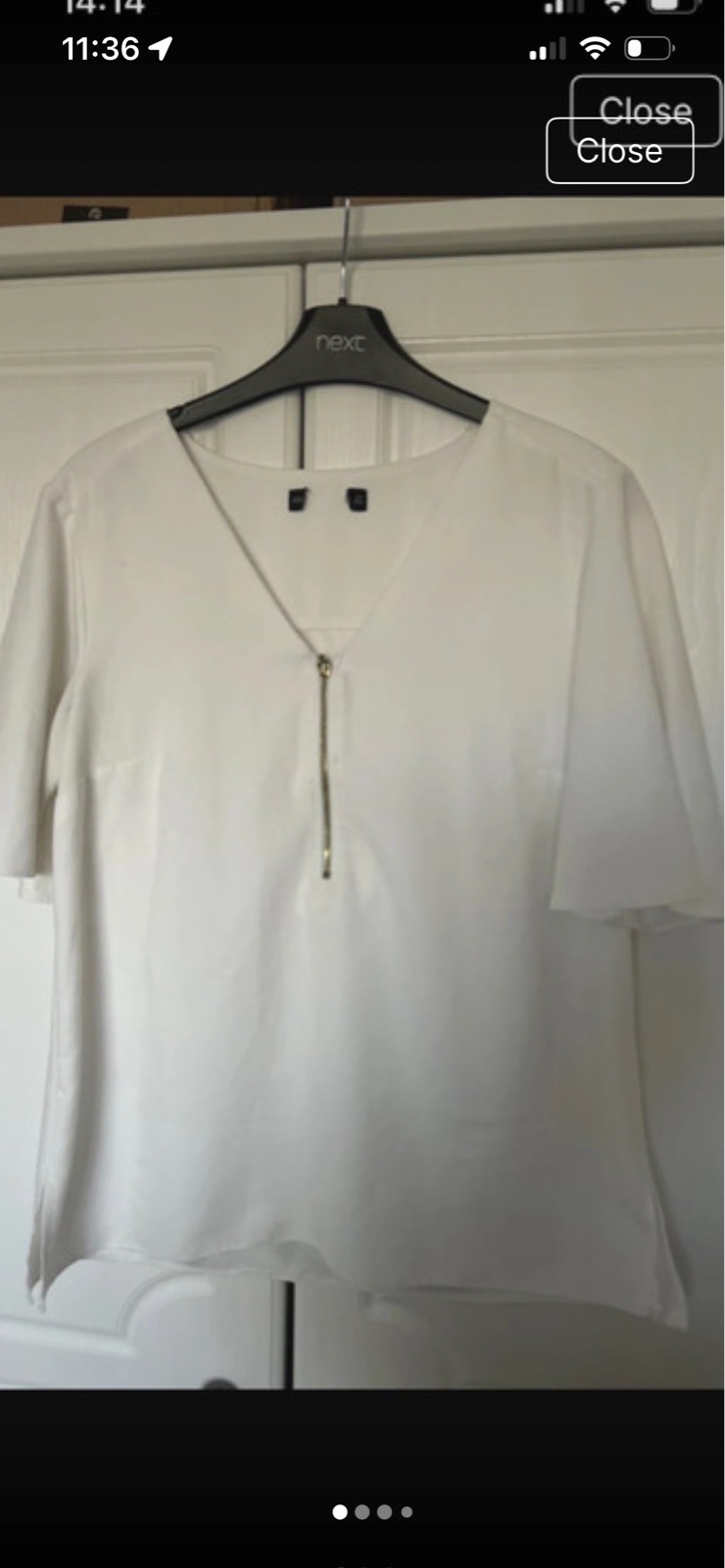 Ivory blouse size 10