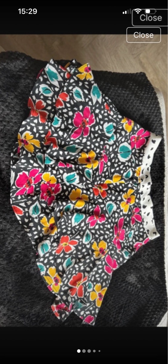 Topshop tiered mini skirt size 6