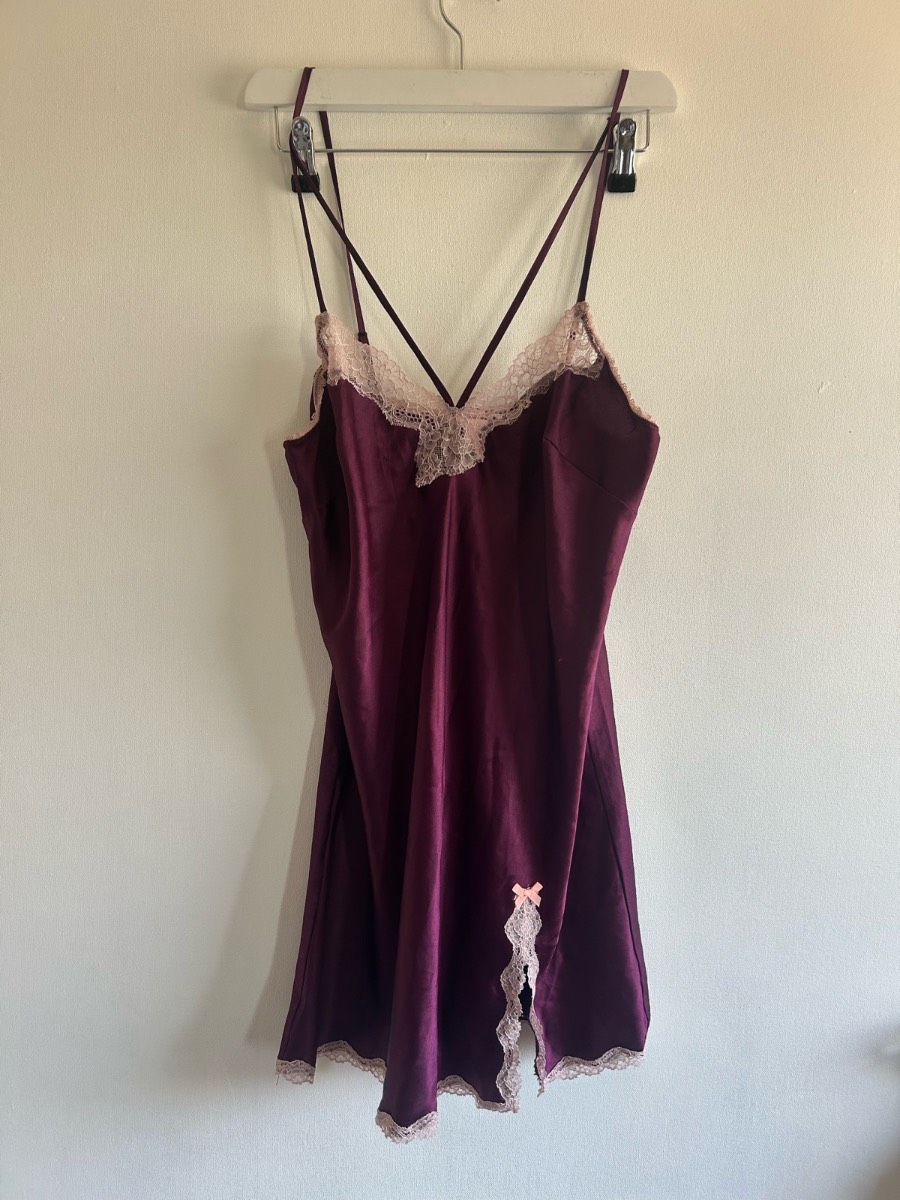 Girly victoria secret slip lace silky dress