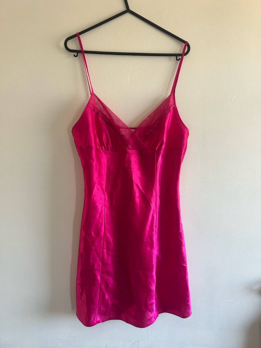 Vintage morgan taylor silky slip mini dress