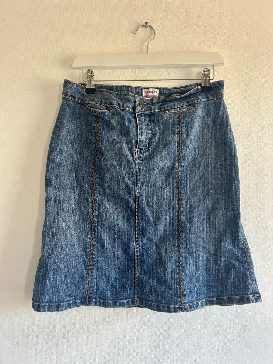 Y2k no boundaries knee length skirt