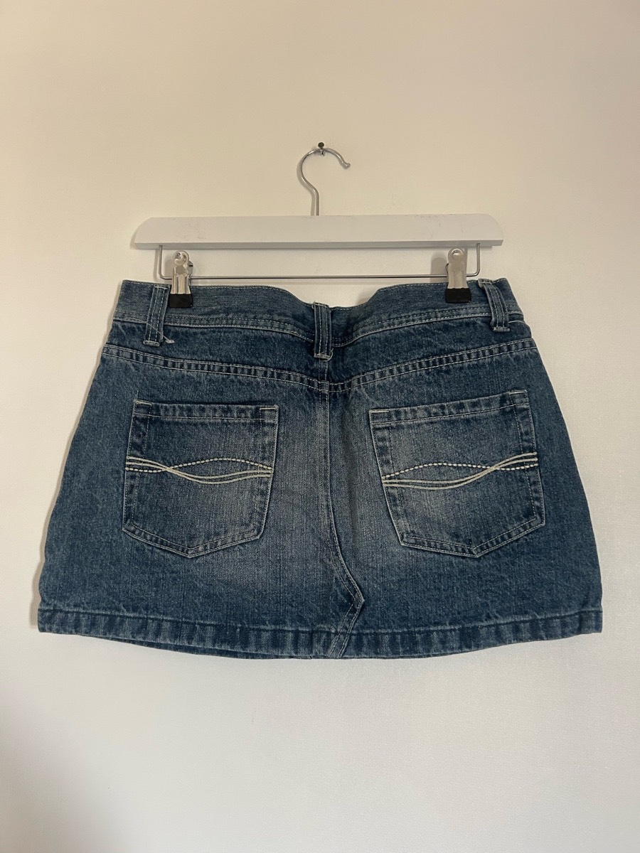 Blue notes y2k denim mini skirt