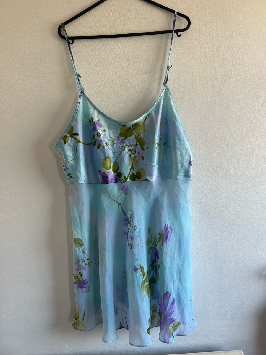 Secret treasures y2k mesh slip cami top